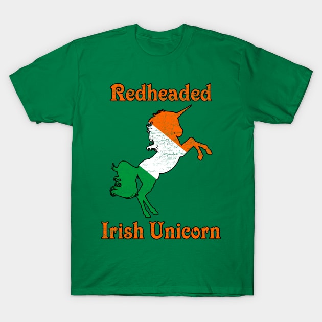 Redheaded Irish Unicorn T-Shirt by guitar75